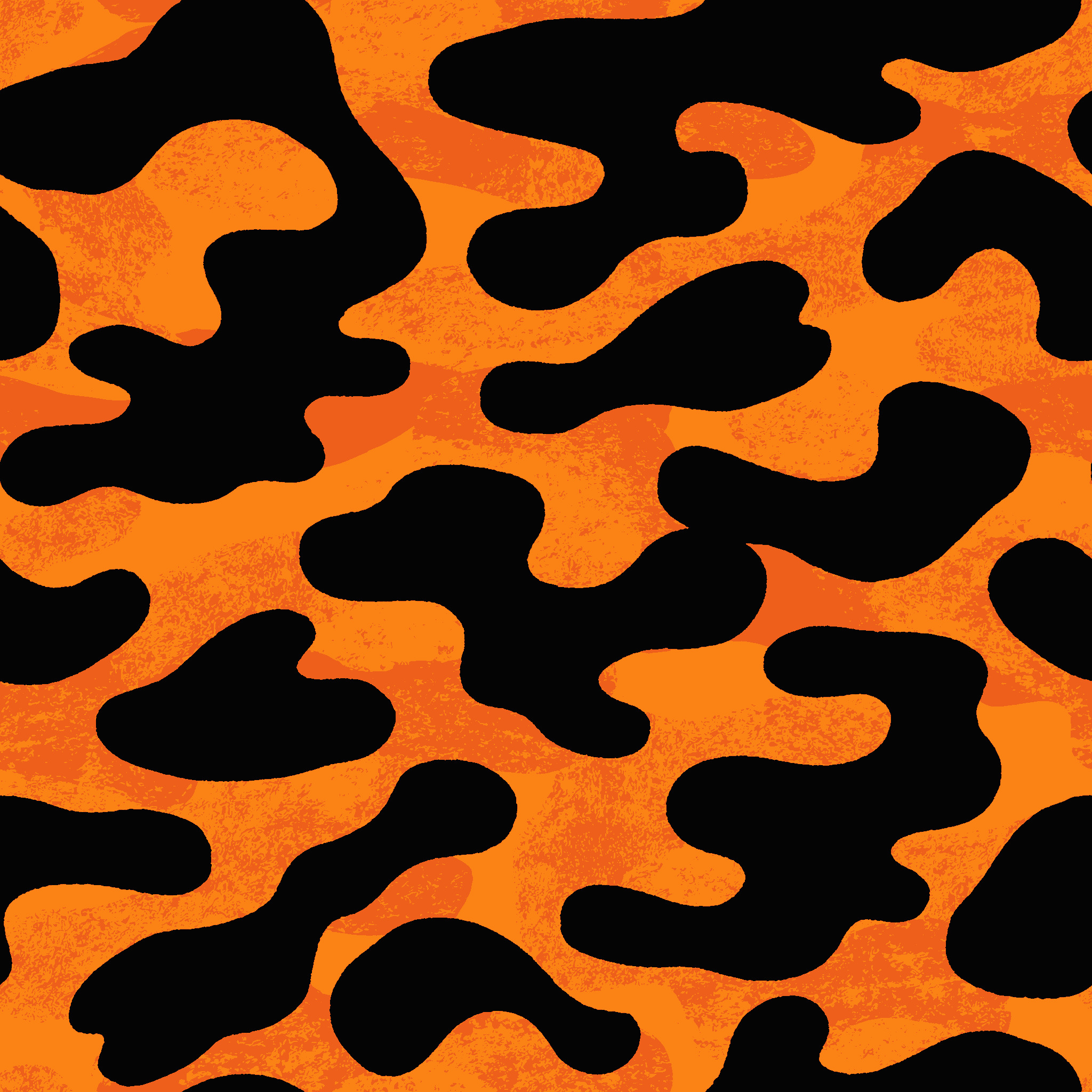 Orange Dream Camouflage Fabric