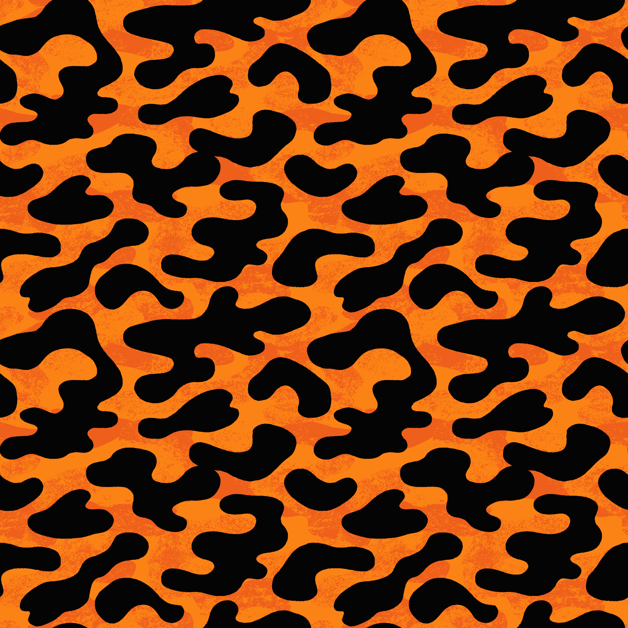 Orange Dream Camouflage Fabric - Image 2