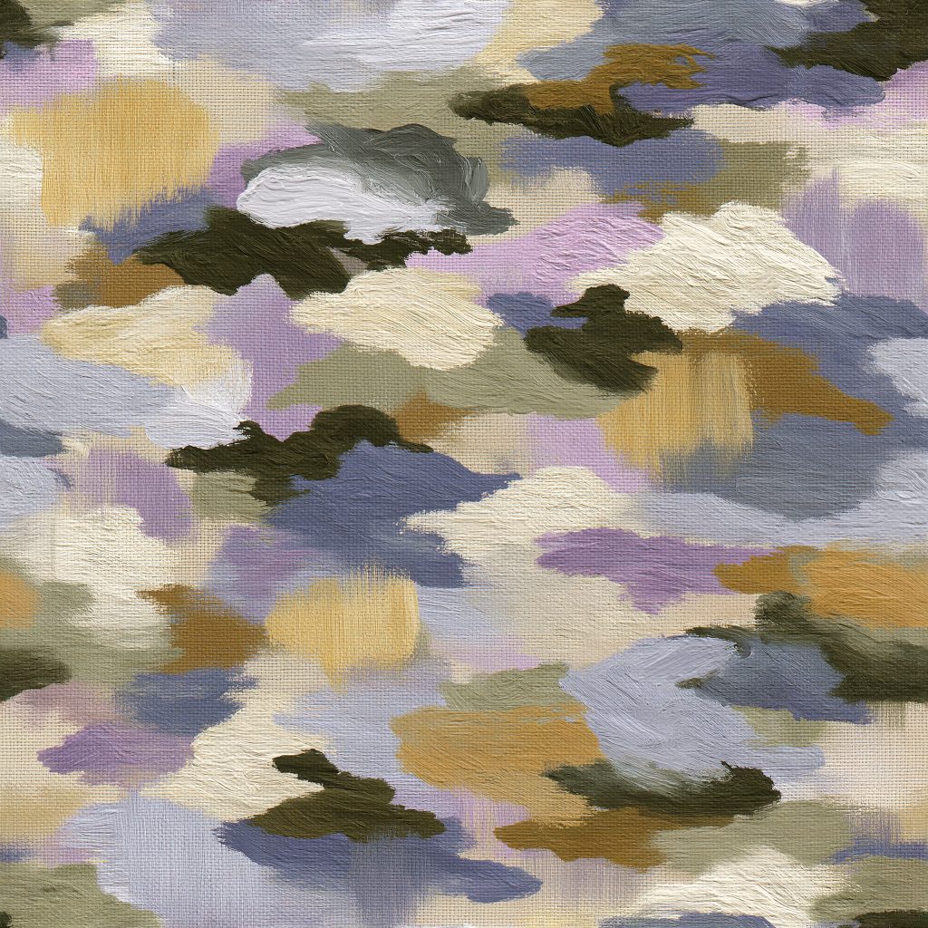 Pastel Painting Shades Camouflage Fabric