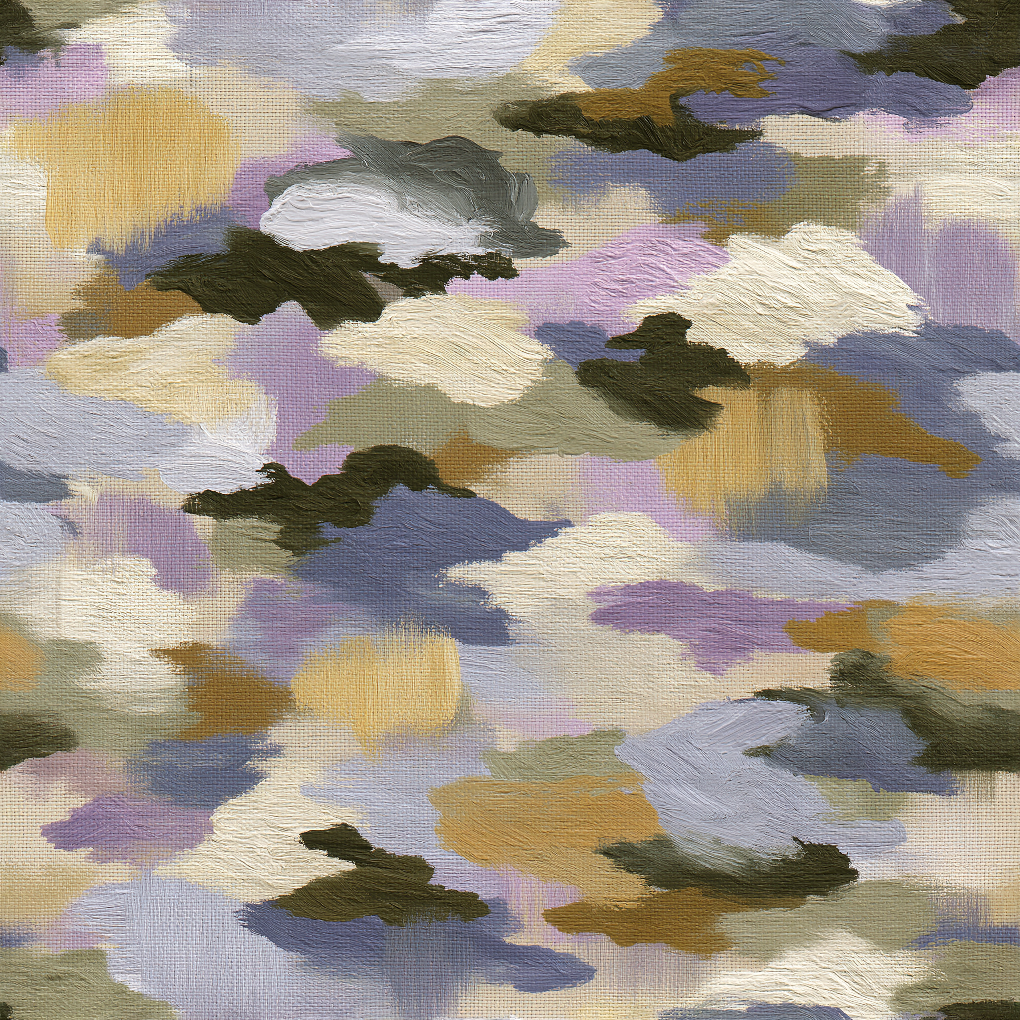 Pastel Painting Shades Camouflage Fabric