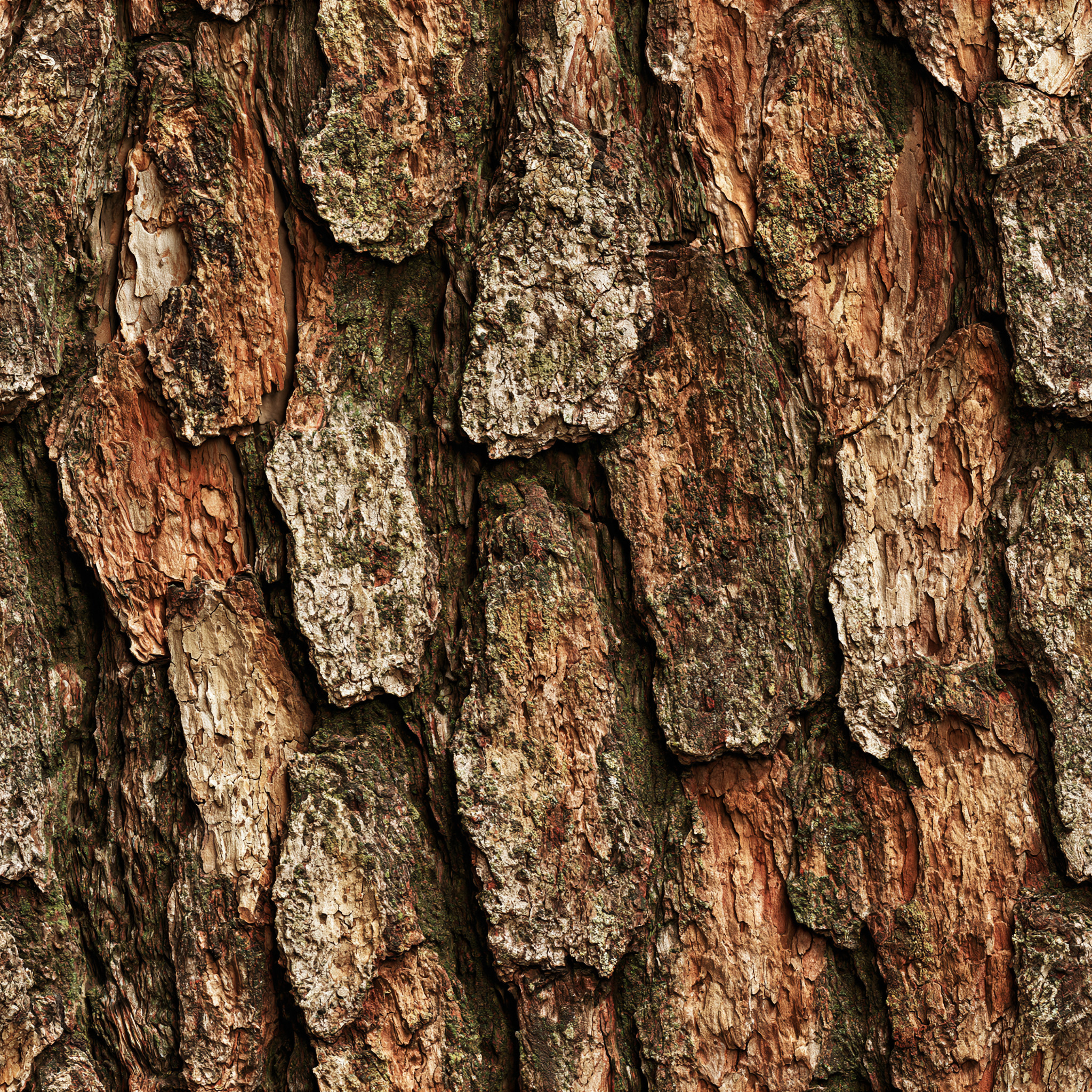 Pine Bark Red Camouflage Fabric