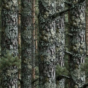 Pine Forest Grey Camouflage Fabric
