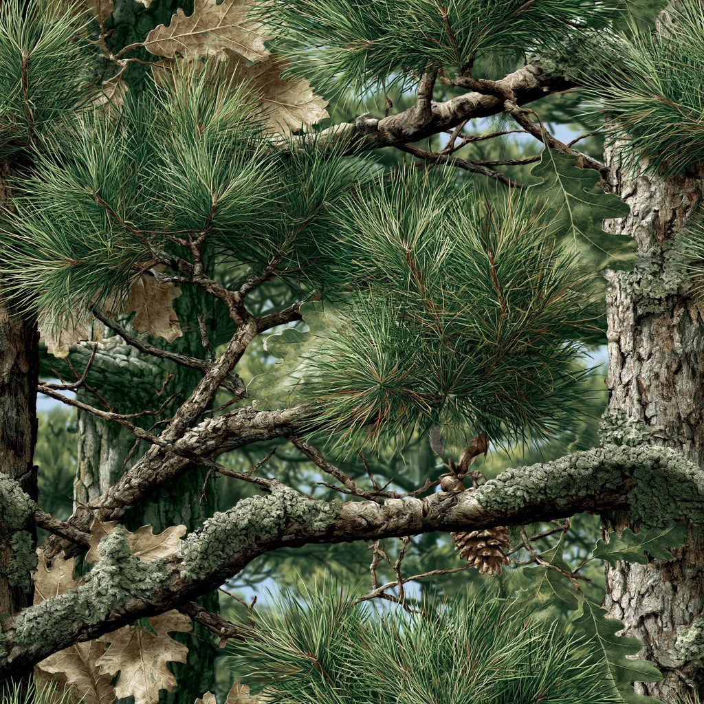 Pine Oak Spring Mix Camouflage Fabric