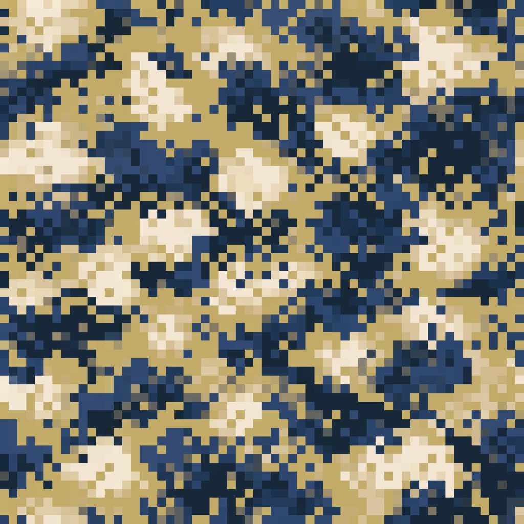 Pixel Desert Nighttime Camouflage Fabric