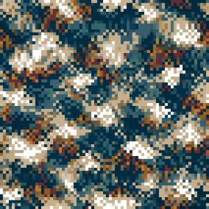 Pixel Seaside Camouflage Fabric