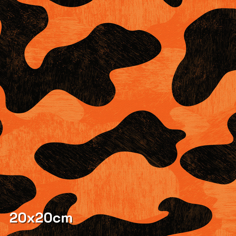 Scuffed Orange Camouflage Fabric - Image 3
