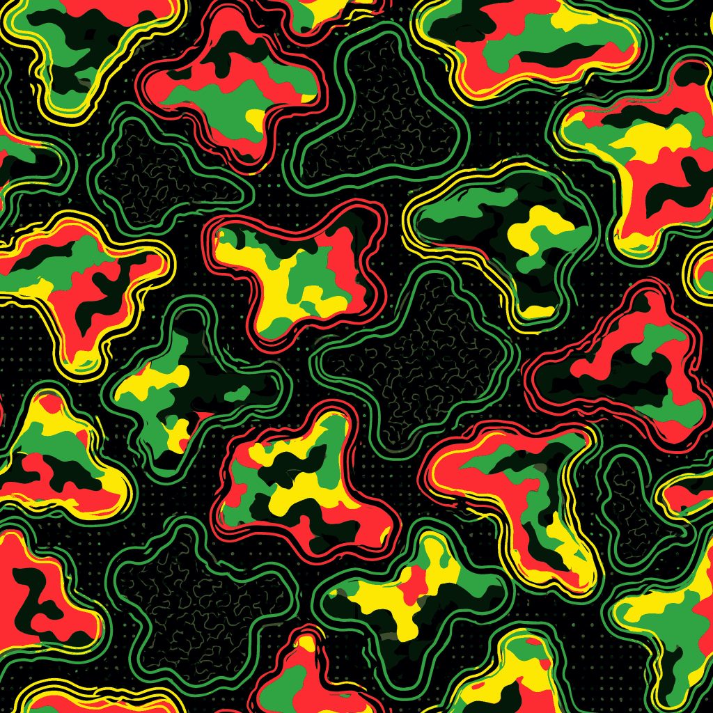 Southern Cross Urban Neon Camouflage Fabric