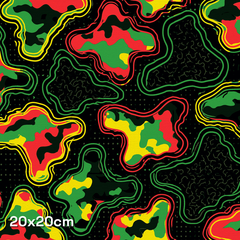 Southern Cross Urban Neon Camouflage Fabric - Image 3