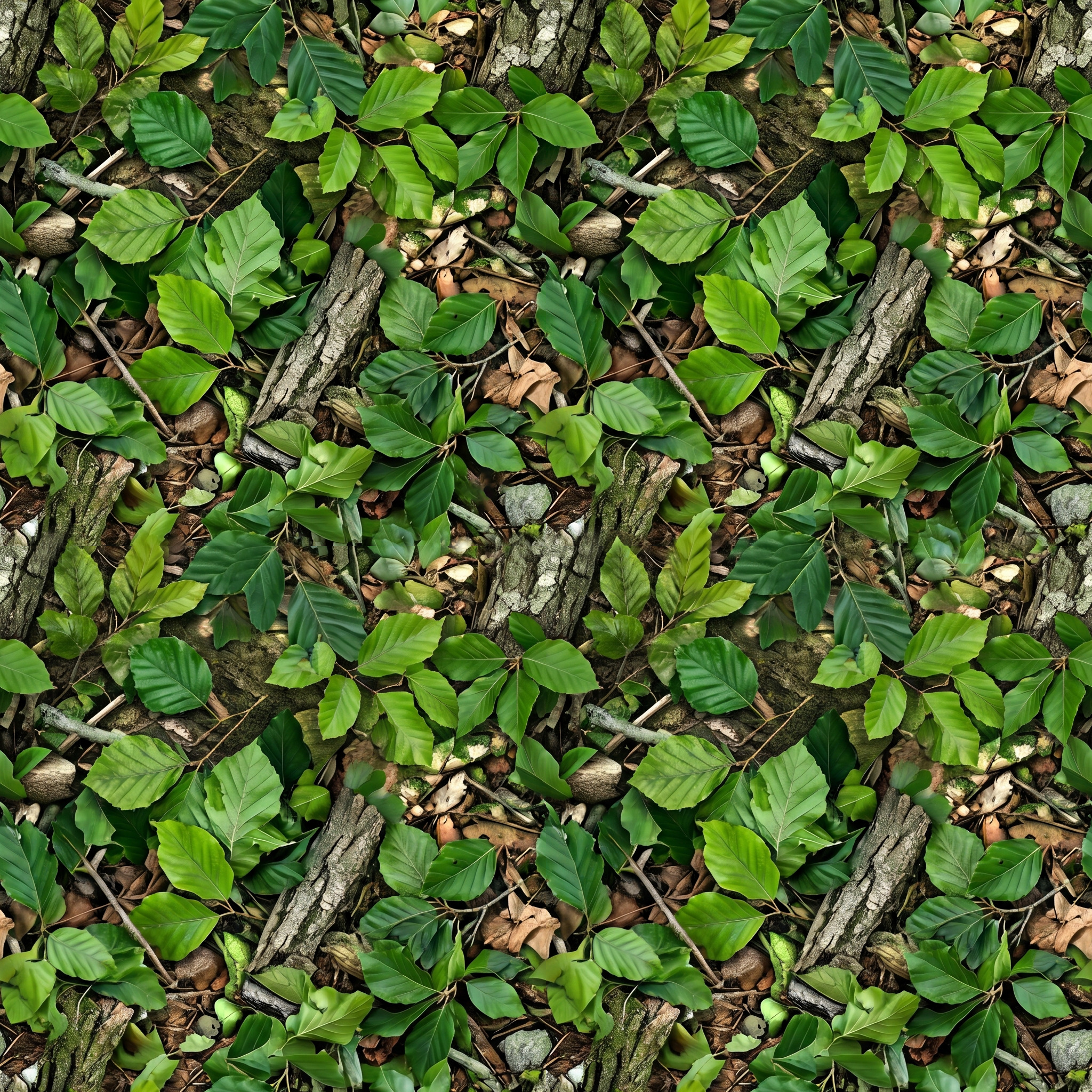 Summer Beech Bright UK Camouflage Fabric