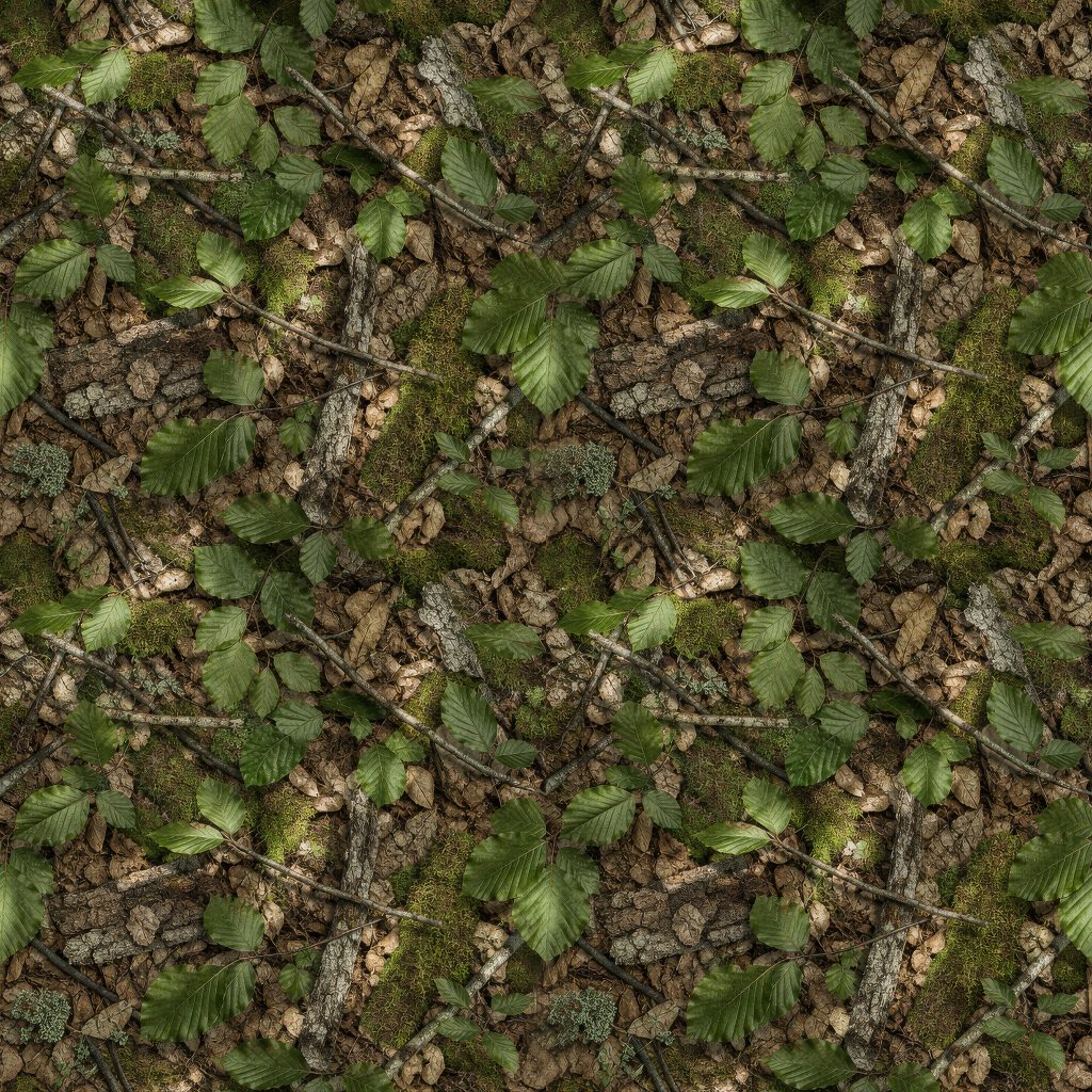 Summer Beech Dappled UK Camouflage Fabric
