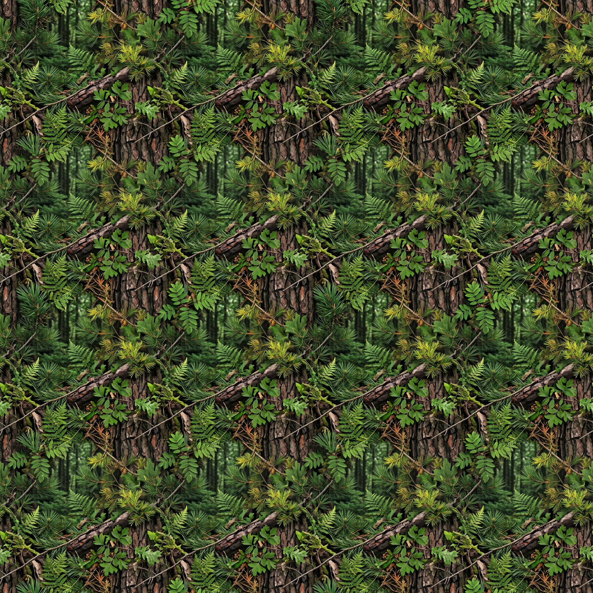 Summer Mix UK Forest Camouflage Fabric - Image 2