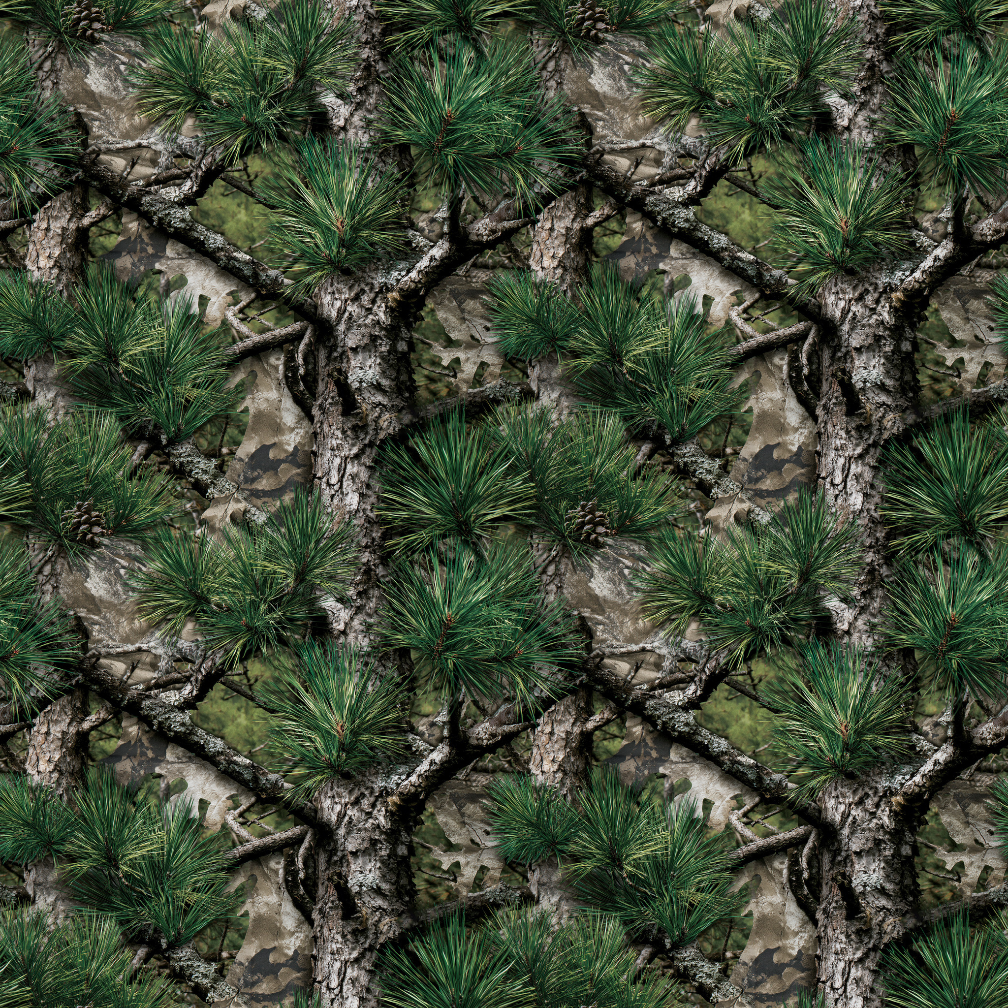 Summer Pine Leaves Camouflage Fabric - Image 2