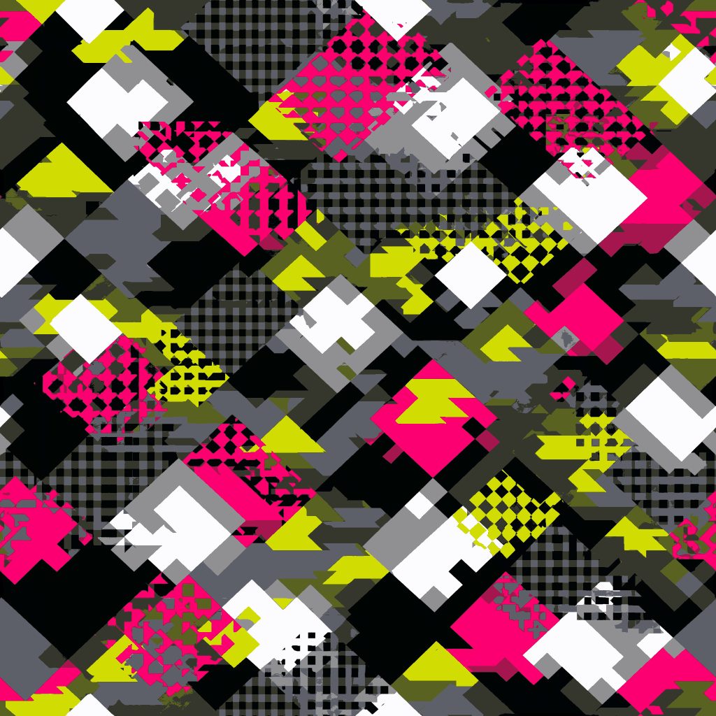 Super Sports Neon Modern Camouflage Fabric