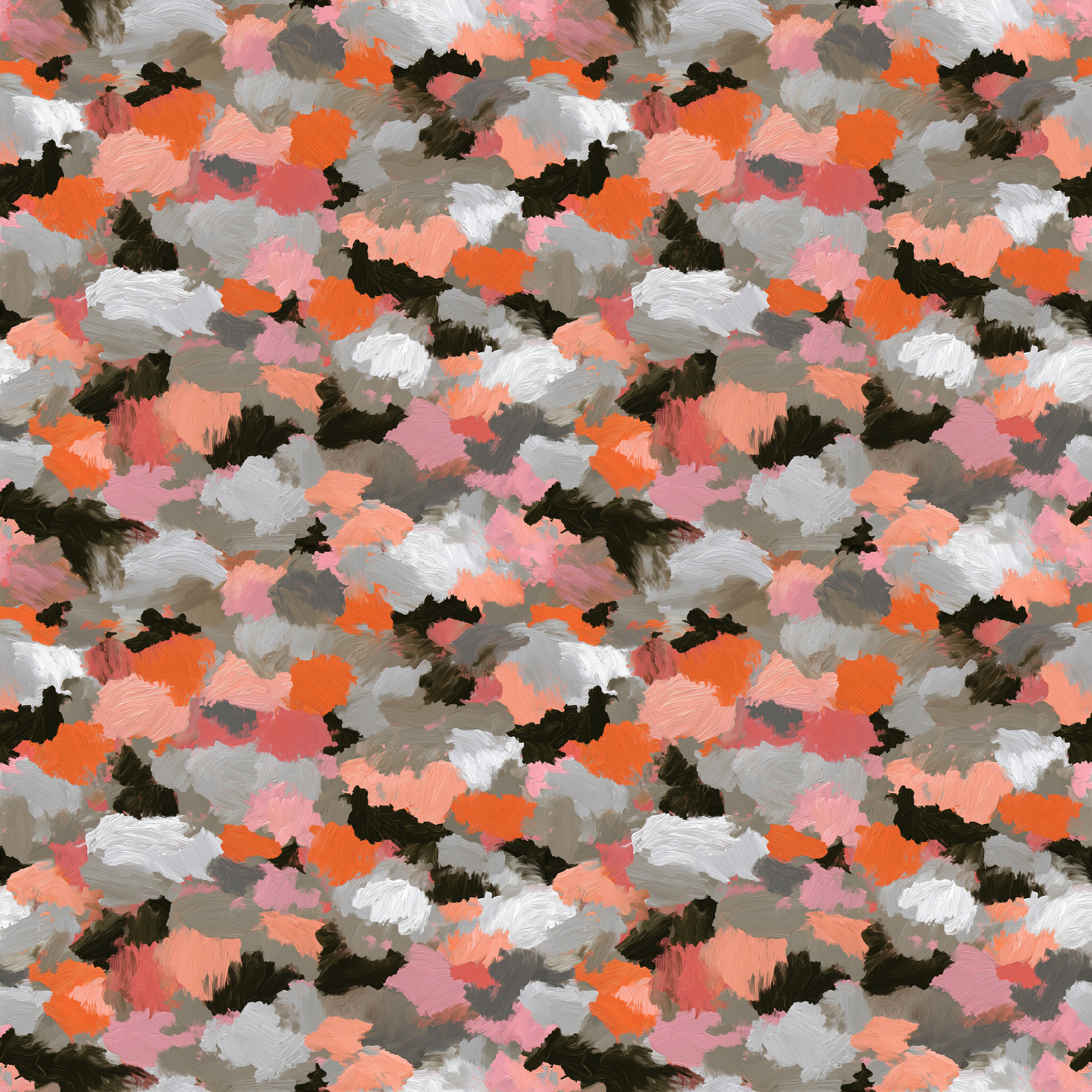 Urban Evening Hand Painted Camouflage Fabric - Image 2