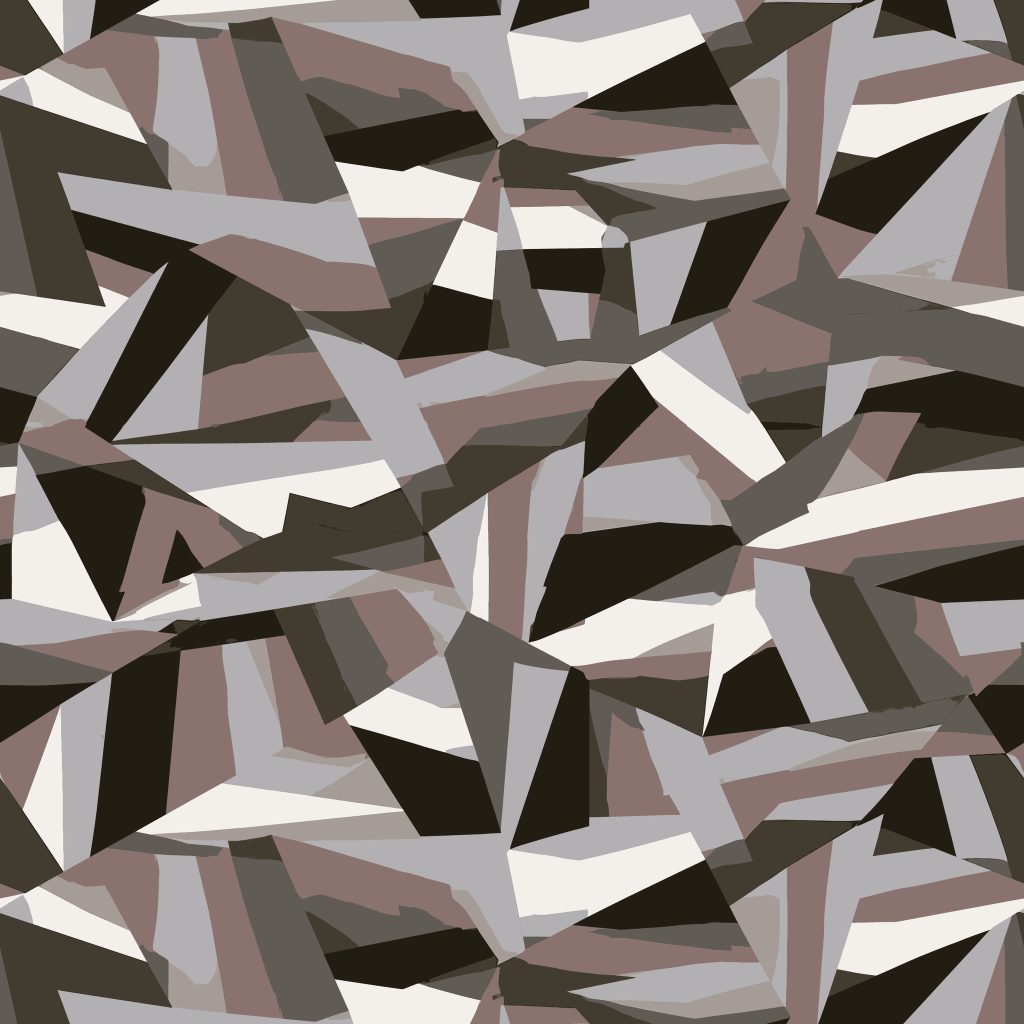 Urban Geometric Camouflage Fabric