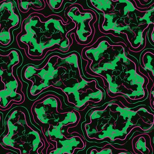 Urban Neon Cellular Light Camouflage Fabric