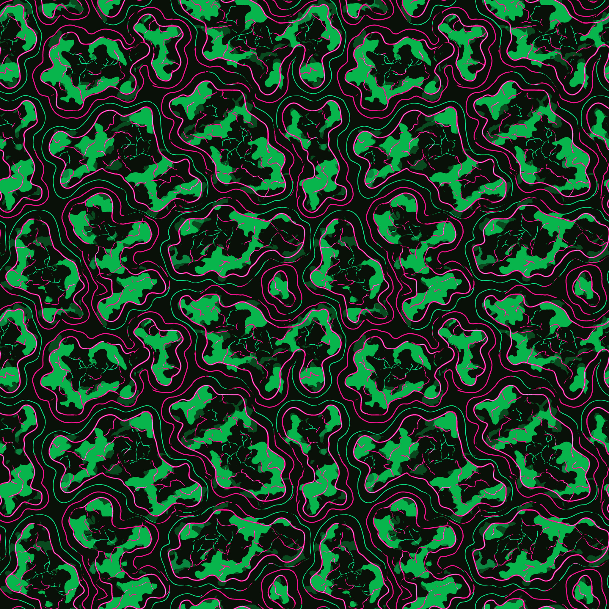 Urban Neon Cellular Light Camouflage Fabric - Image 2