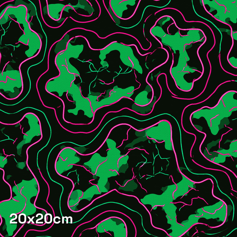 Urban Neon Cellular Light Camouflage Fabric - Image 3