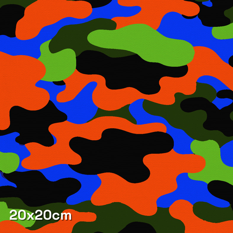 Urban Neon Orange Shades Camouflage Fabric - Image 3