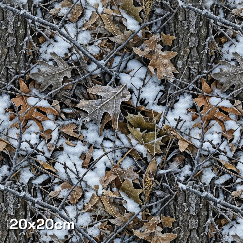 Winter Oak Foliage Camouflage Fabric - Image 3